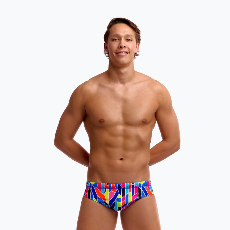 Herren-Badeslips Funky Trunks Classic Brief fault lines 3