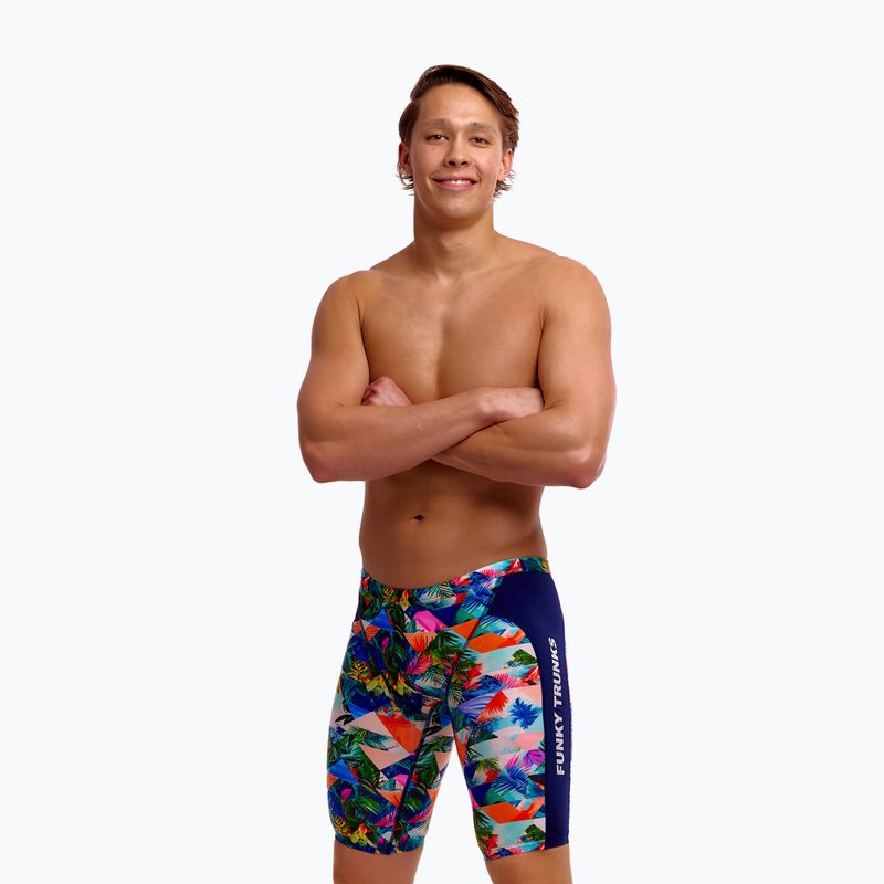 Schwimm-Jammer für Herren Funky Trunks Training Jammers palm prism 4