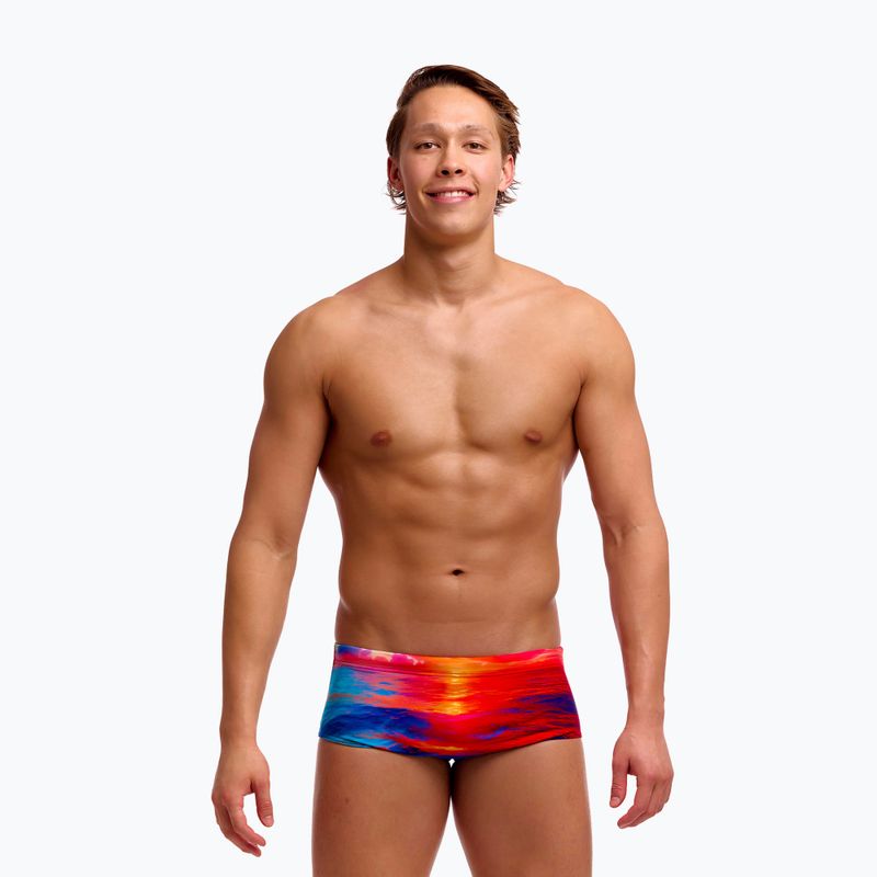 Badeshorts Herren Funky Trunks Sidewinder Trunks sunset delight 2