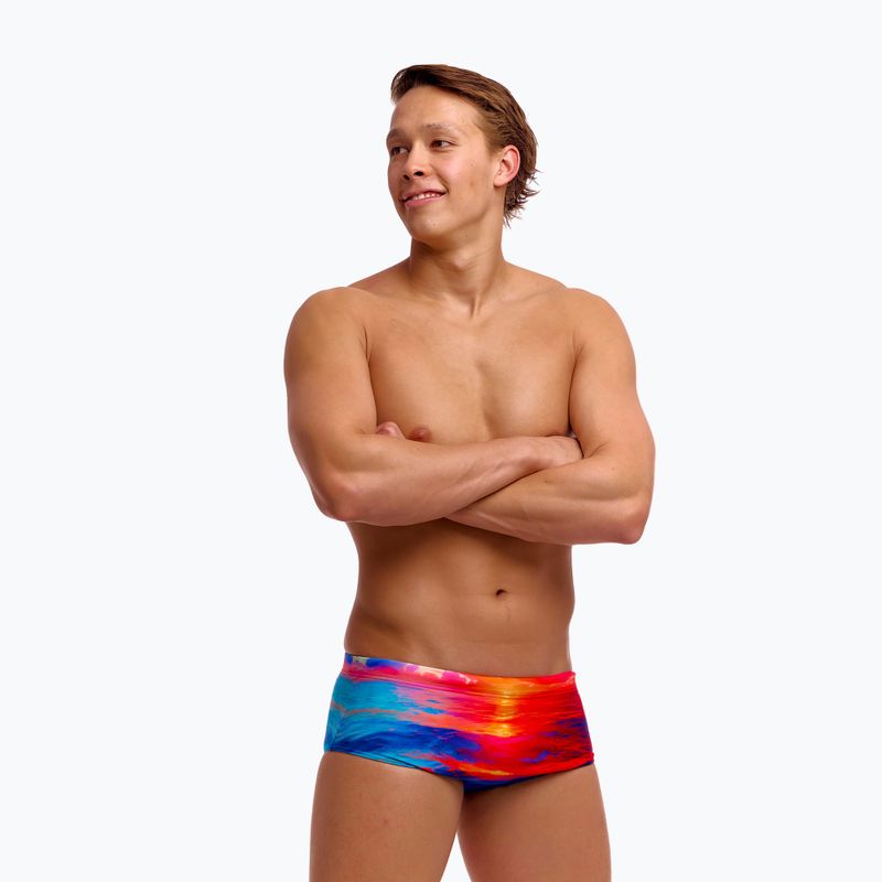Badeshorts Herren Funky Trunks Sidewinder Trunks sunset delight 3