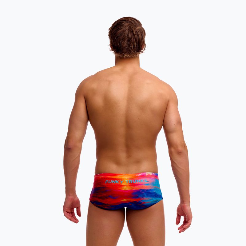 Herren-Schwimm-Boxershorts Funky Trunks Sidewinder Trunks sunset delight 4