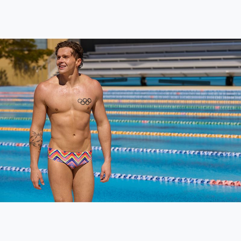 Herren-Badeslips Funky Trunks Classic Brief down up 6