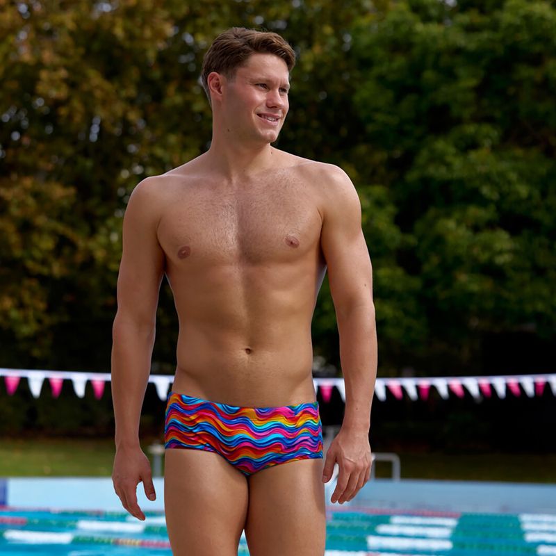 Herren-Schwimmboxer Funky Trunks Sidewinder Trunks plastic fantastic 3