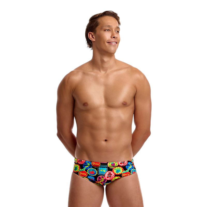 Herren-Schwimmhose Funky Trunks Classic Brief berry good 2