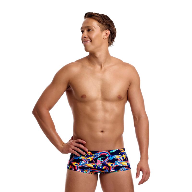 Herren-Badeboxershorts Funky Trunks Sidewinder Trunks blast buddies 2