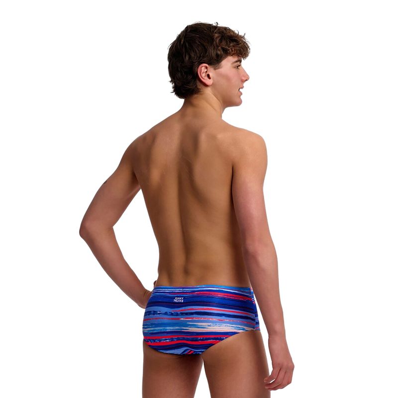 Jungen-Badeboxer Funky Trunks Sidewinder Trunks lost lines 2