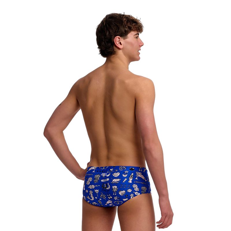 Jungen-Badeboxer Funky Trunks Sidewinder Trunks scratchy 2