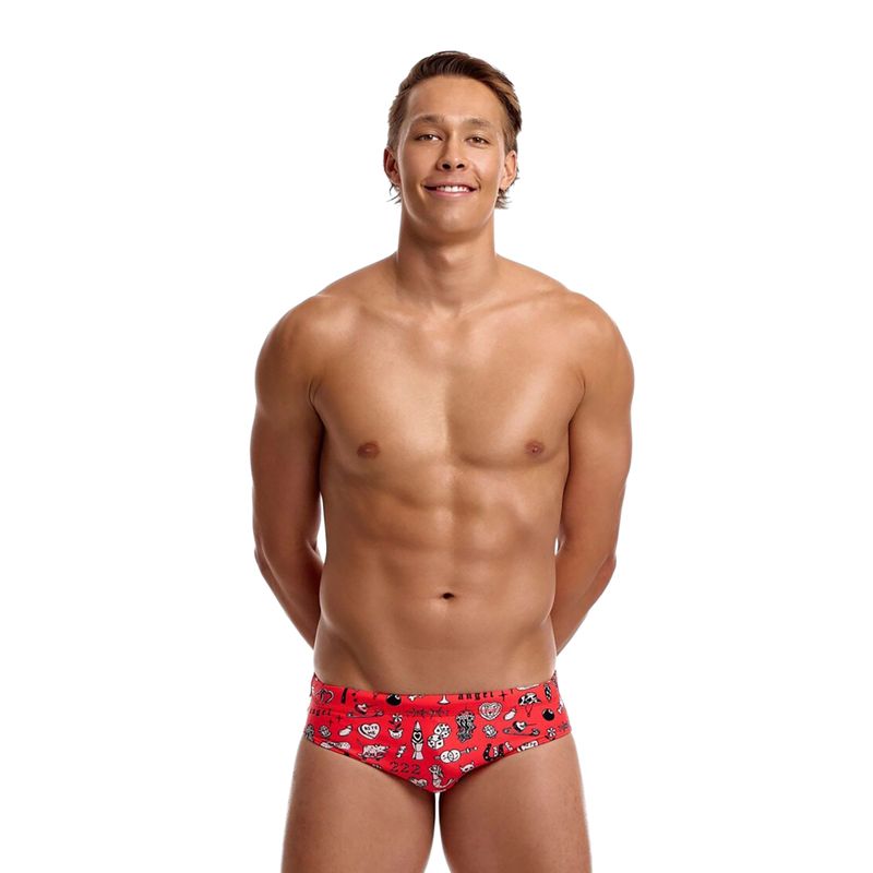 Herren-Schwimmhose Funky Trunks Classic Brief scribbles 2