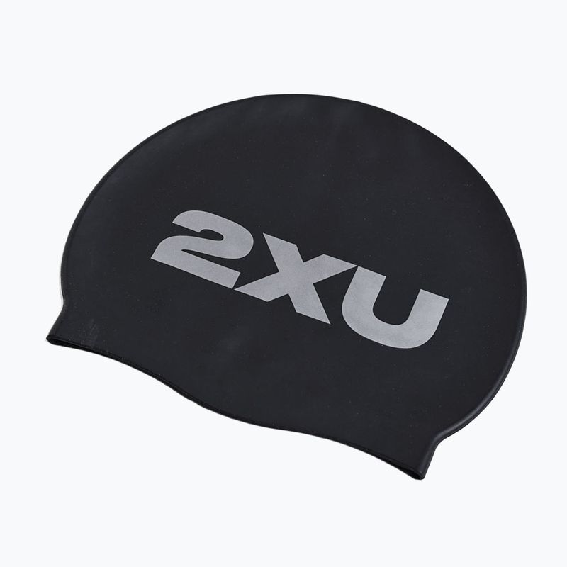 Schwimmkappe 2XU Silicone black/black 2