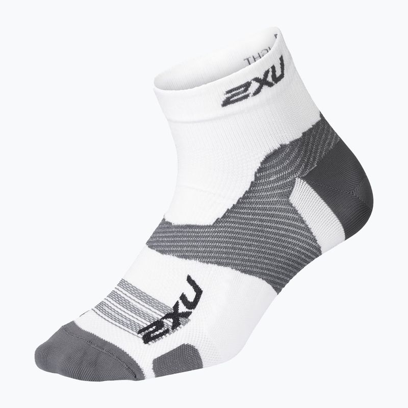 2XU Vectr Ultralght 1/4 Crew Sportsocken weiß UA5046E