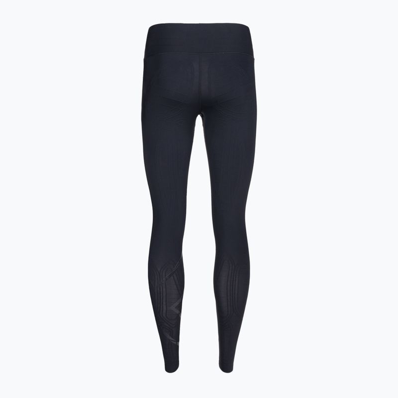 Damen Trainingsleggings 2XU Force Mid-Rise Compression schwarz WA5367B 2