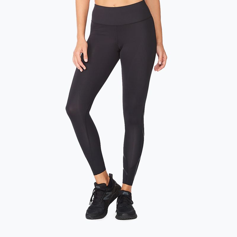 Damen Trainingsleggings 2XU Force Mid-Rise Compression schwarz WA5367B 6