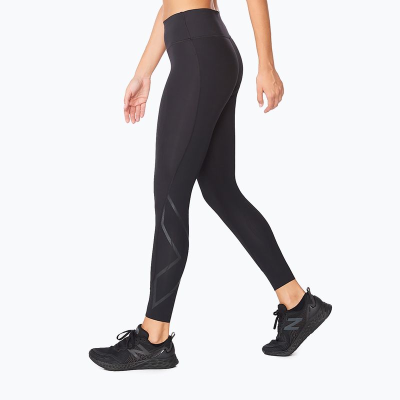 Damen Trainingsleggings 2XU Force Mid-Rise Compression schwarz WA5367B 7