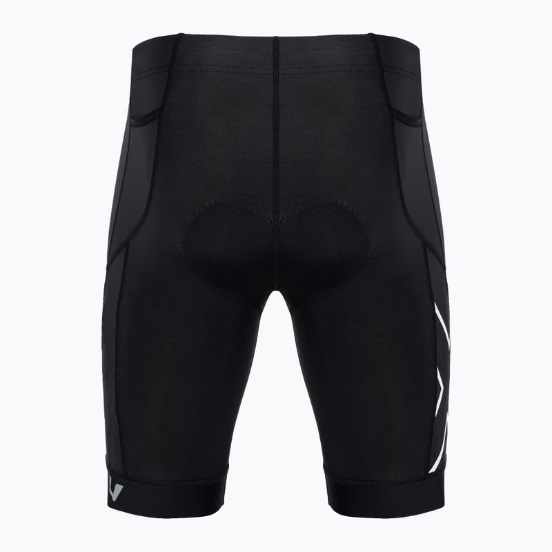 Herren 2XU Core Tri Shorts schwarz/weiss 6