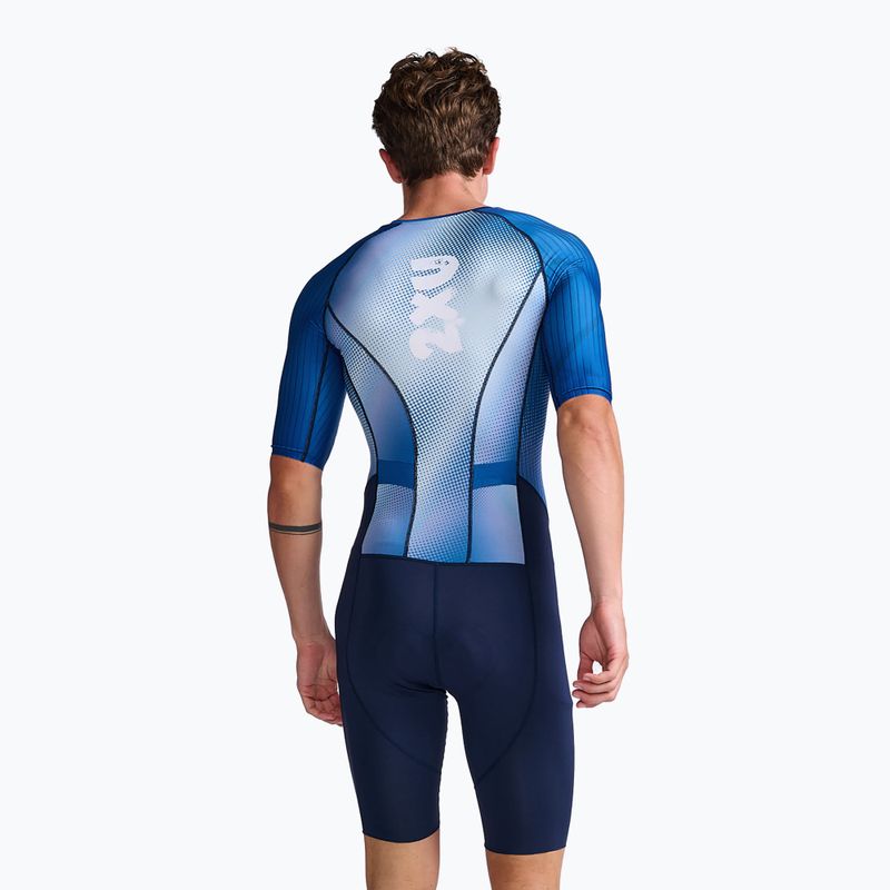 Herren Radanzug 2XU Aero Sleeved midnight/white 2