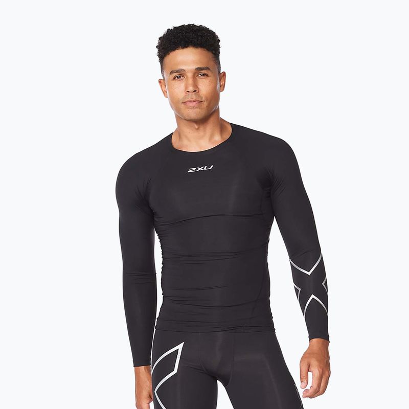 Herren Training Longsleeve 2XU Core Compression schwarz MA6398A