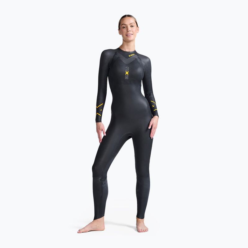Damen Triathlon Neoprenanzug 2XU Propel:1 schwarz/ambition WW4994C