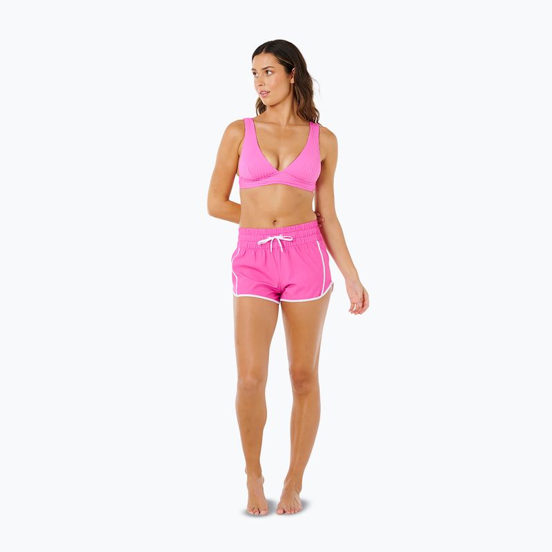 Badehose Damen Rip Curl High Waist Retro Volley 3" super pink 2