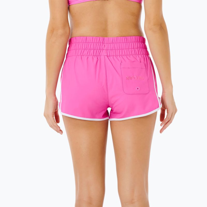 Badehose Damen Rip Curl High Waist Retro Volley 3" super pink 3