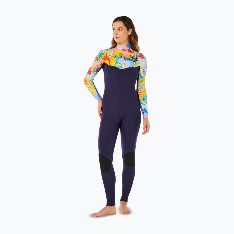 Damen Schwimm-Neoprenanzug Rip Curl Dawn Patrol Pro 3/2 mm Chest Zip multicolor 4