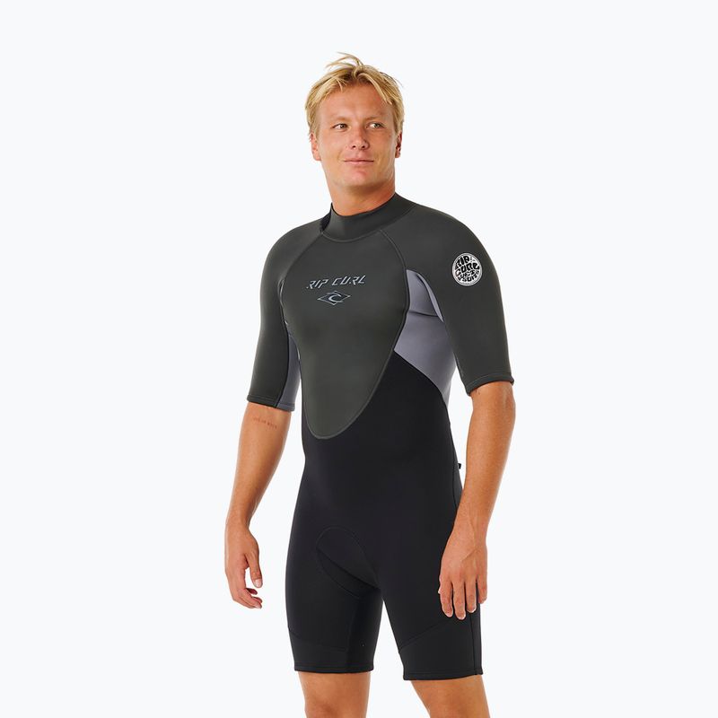 Herren Schwimm-Neoprenanzug Rip Curl Omega 2/2 mm Back Zip Springsuit grey 2