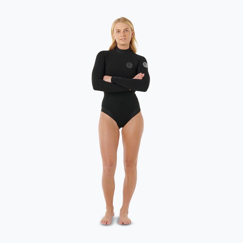 Damen Schwimm-Neoprenanzug Rip Curl Ultimate G-Bomb 2/2 mm Back Zip Springsuit black 2