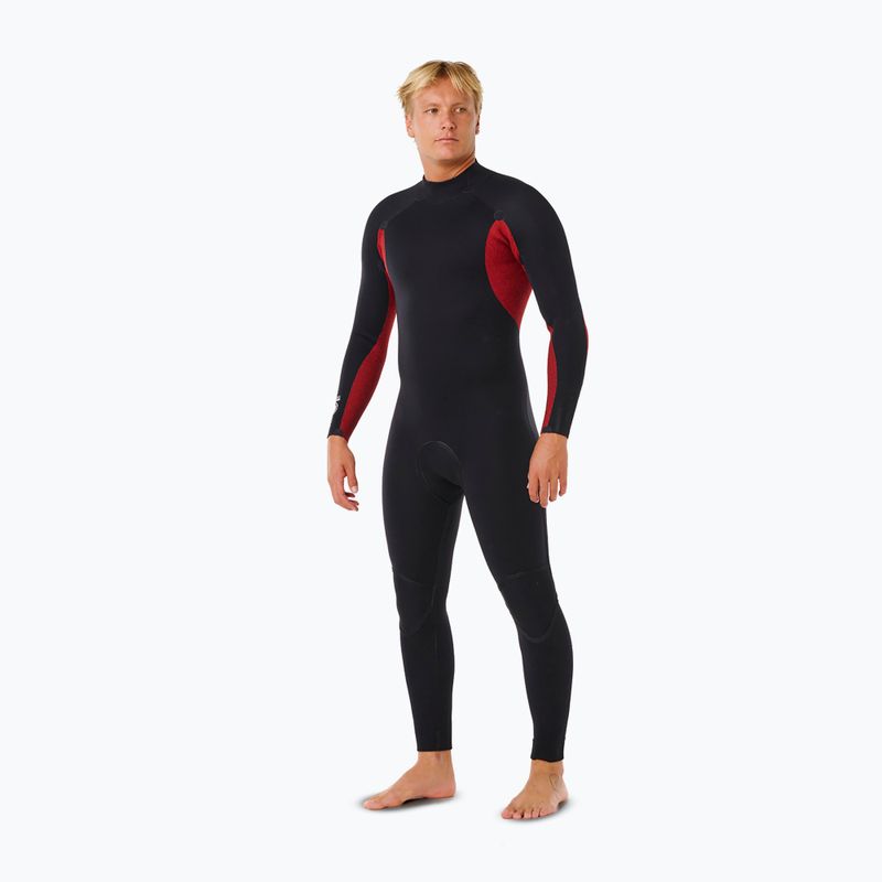 Herren Schwimm-Neoprenanzug Rip Curl Trad 4/3 mm Back Zip black 4