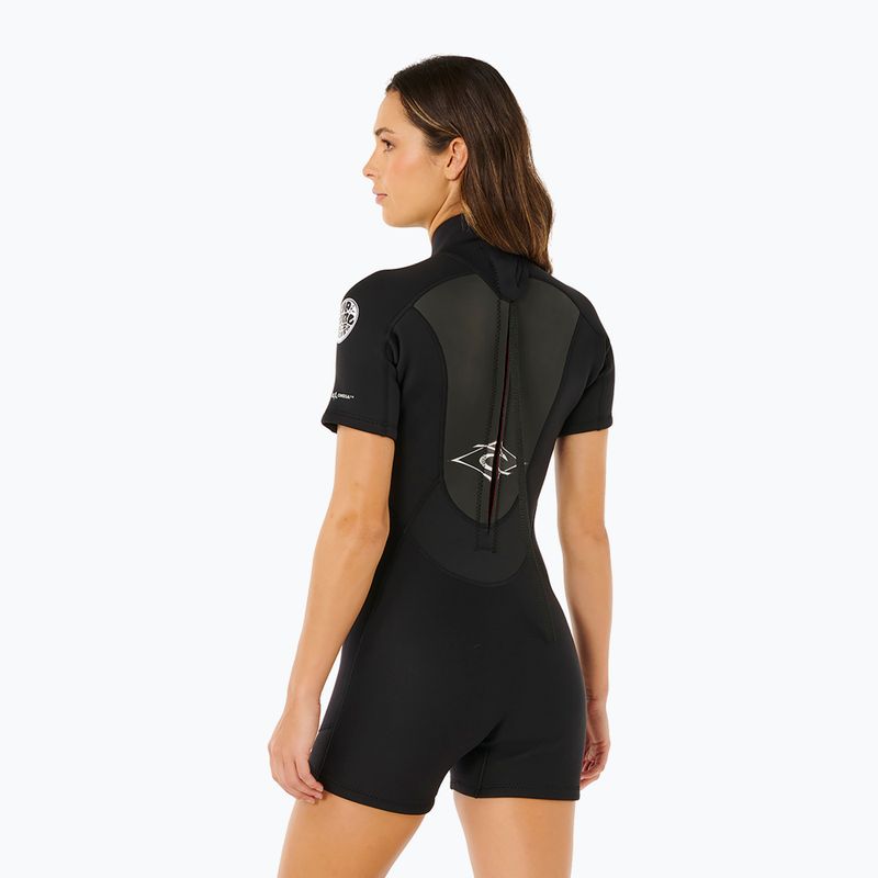 Damen Schwimm-Neoprenanzug Rip Curl Omega 2/2 mm Back Zip Springsuit black 3