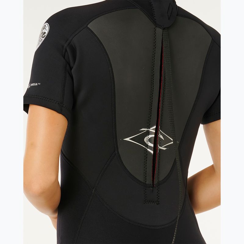 Damen Schwimm-Neoprenanzug Rip Curl Omega 2/2 mm Back Zip Springsuit black 4