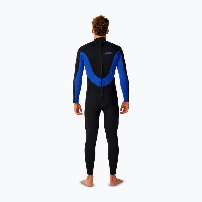 Herren Schwimm-Neoprenanzug Rip Curl Trad 3/2 mm Back Zip black/blue 2
