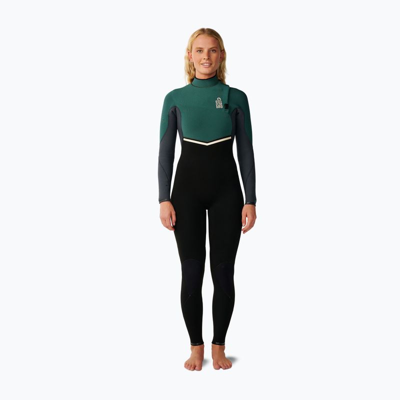 Damen Schwimm-Neoprenanzug Rip Curl E-Bomb Zf 3/2 mm dark green
