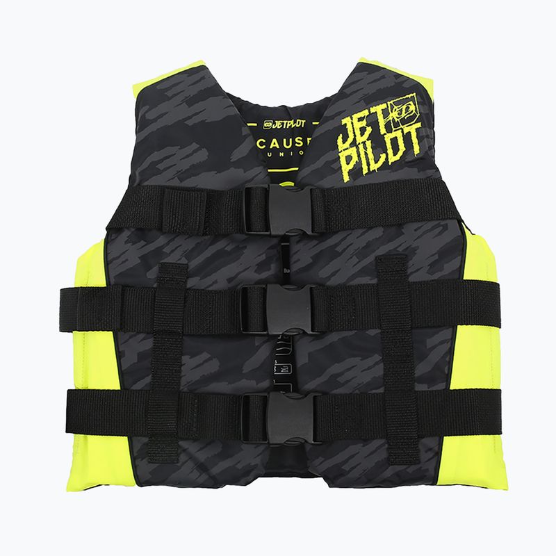 Jetpilot Cause Teen Neo Kinder Schwimmweste schwarz und gelb 1908412