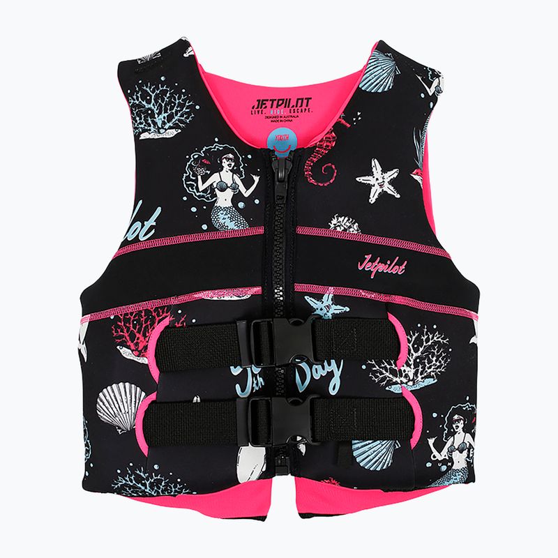 Jetpilot Cause Teen Neo Kinderweste schwarz und rosa 2008412 5