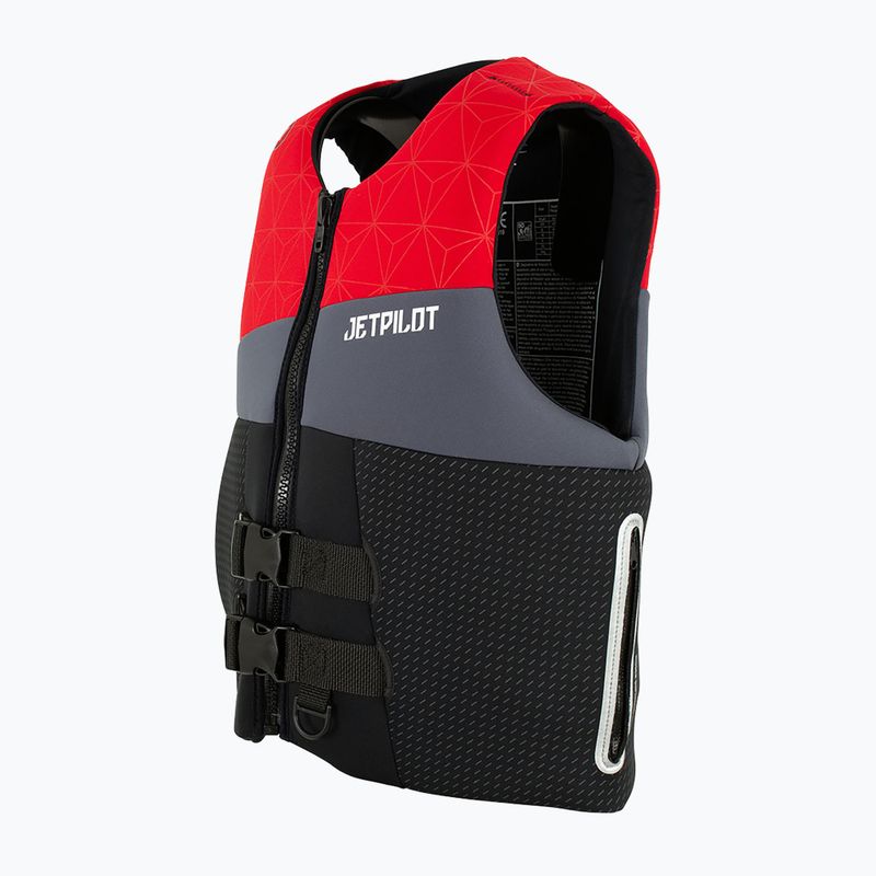 Herren Jetpilot Cause Neo Belay Weste schwarz und rot 2205703