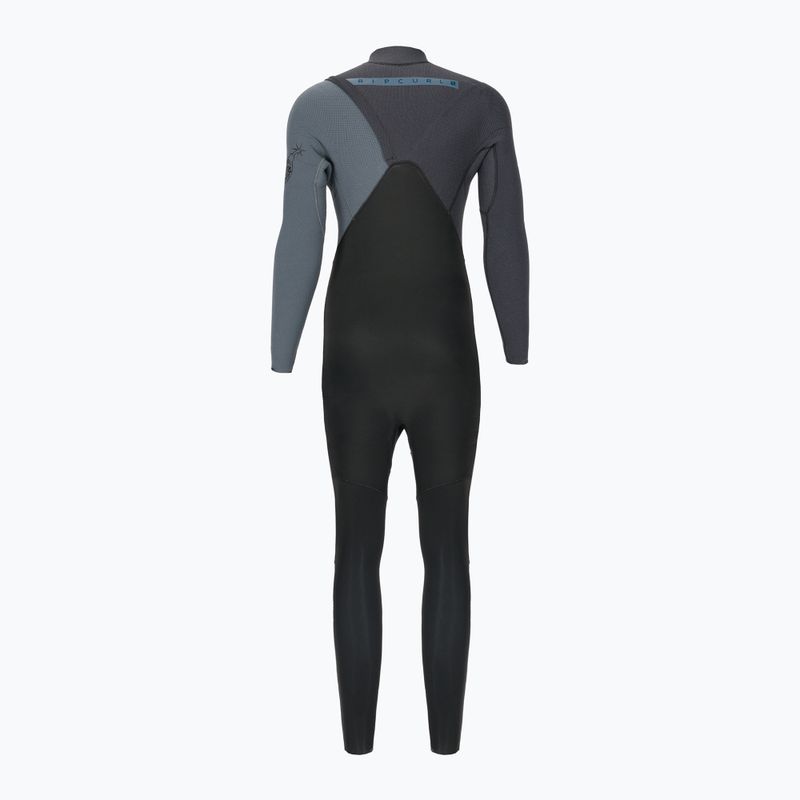 Neoprenanzug Herren Rip Curl Flashbomb Zip Free 4/3 mm schwarz WSM8SF 2