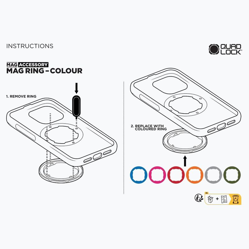 Quad Lock Original Handyhülle Samsung Galaxy S22 schwarz 2