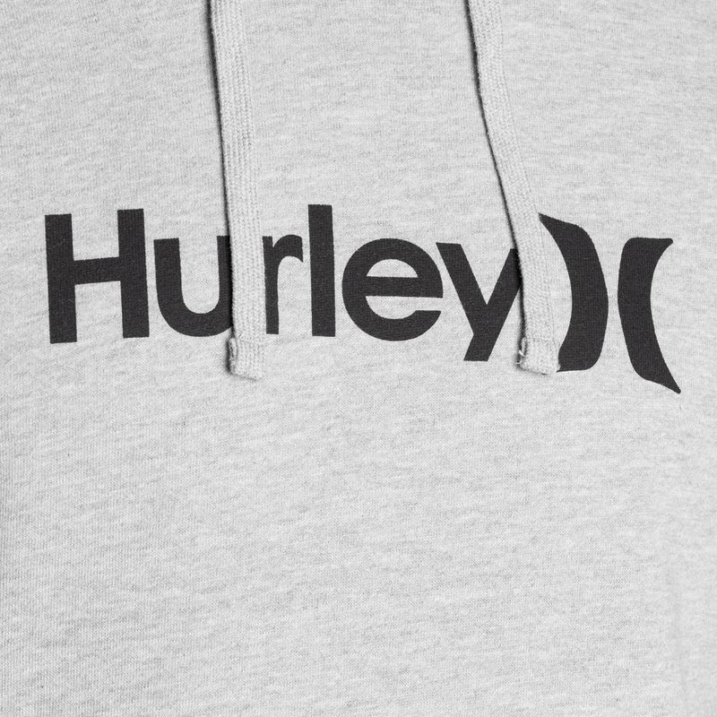 Hurley Herren O&O Solid Core dunkles Heidekraut grau Sweatshirt