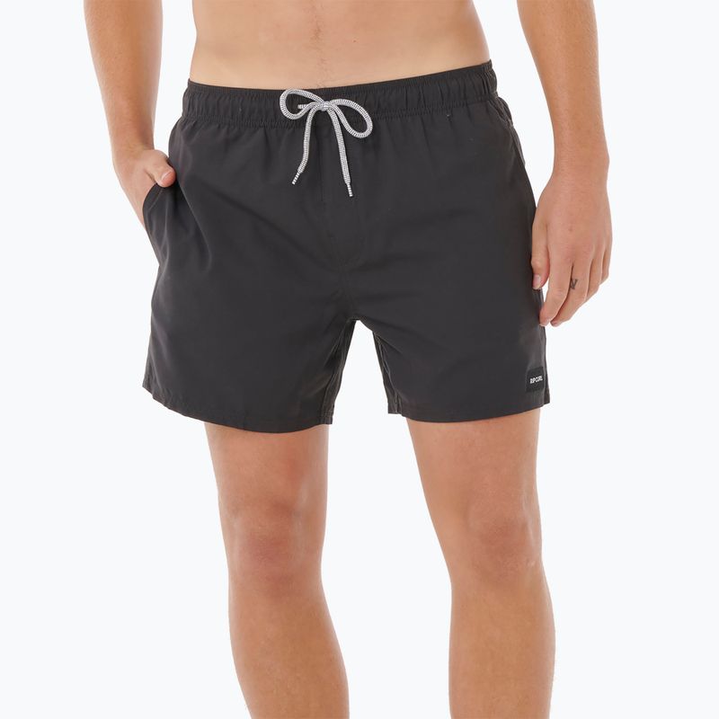 Herren Rip Curl Offset Volley Badeshorts schwarz CBOLQ4 4