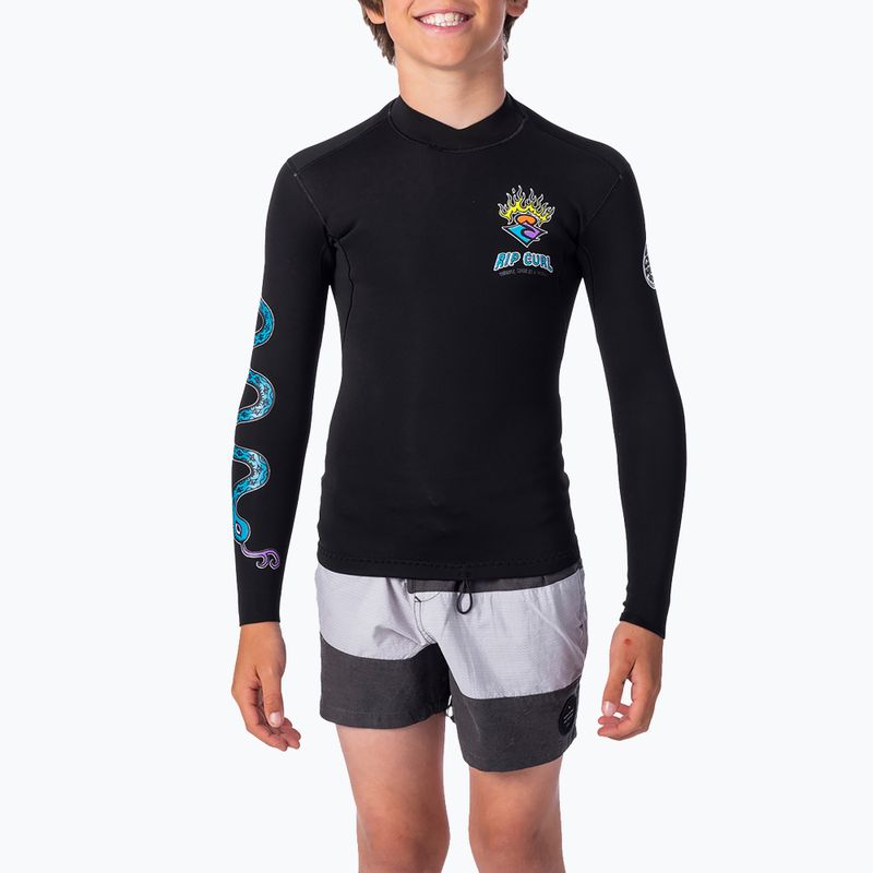Neopren T-shirt Kinder Rip Curl Dawn Patrol schwarz WVE8AJ