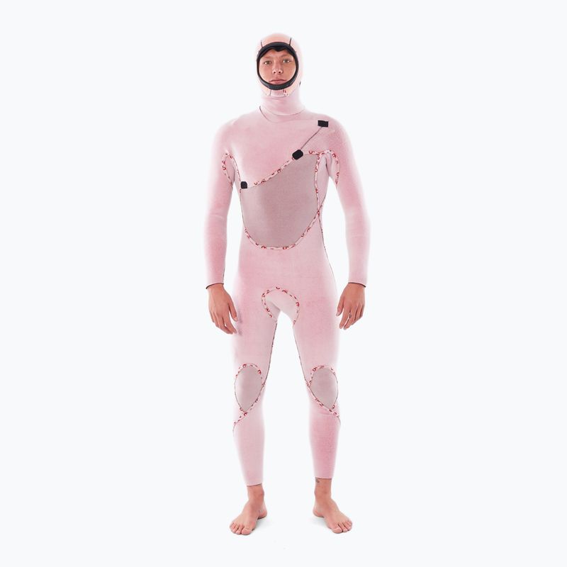 Herren-Neoprenanzug Rip Curl Flashbomb 5/4mm Hooded Chest Zip black 4