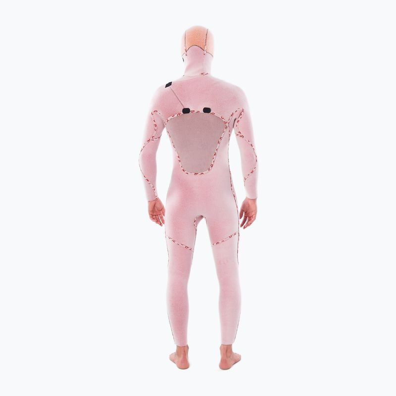 Herren-Neoprenanzug Rip Curl Flashbomb 5/4mm Hooded Chest Zip black 5