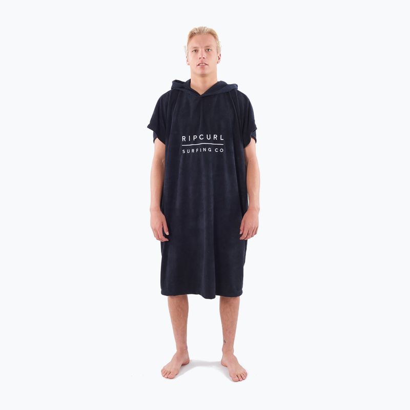 Herren Rip Curl Mix Up Kapuzenhandtuch schwarz CTWAH9 Poncho