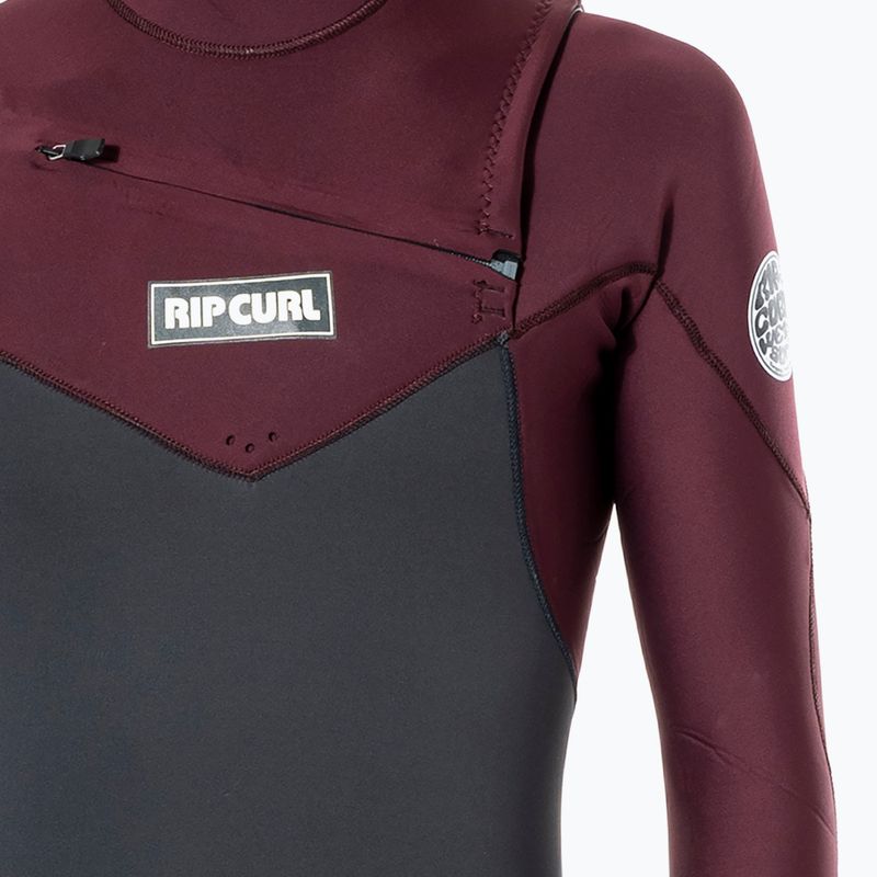 Rip Curl Dawn Patrol Herren 4/3 mm grau und kastanienbraun WSM9CM Schwimmen Neoprenanzug 4