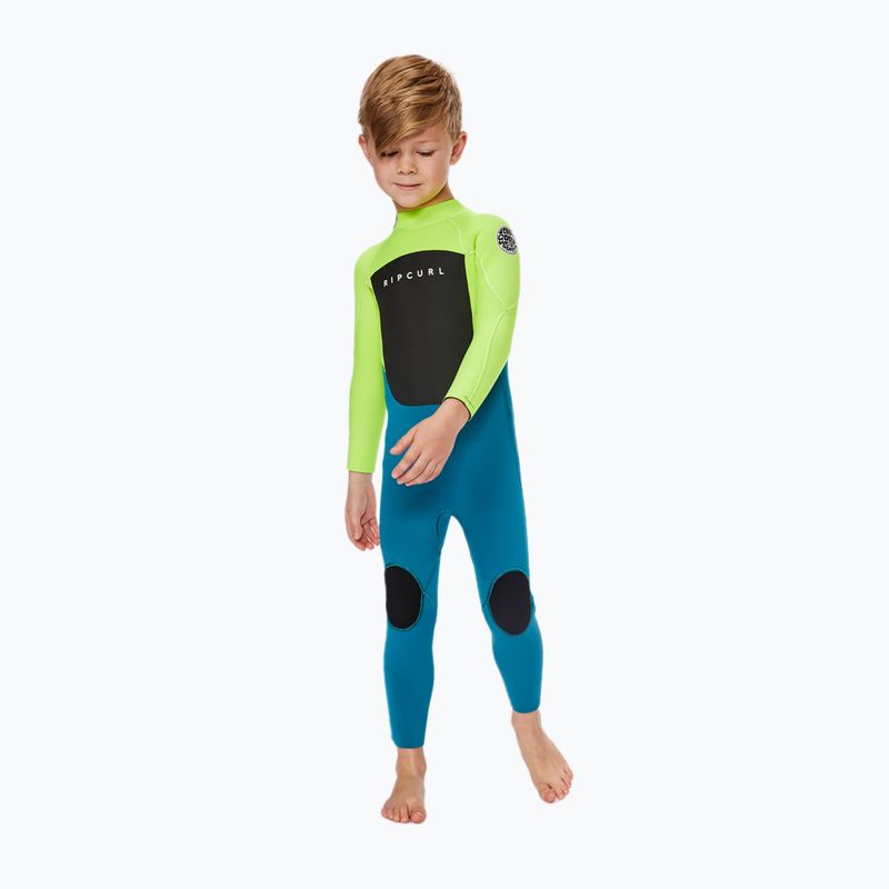 Neoprenanzug Kinder Rip Curl Groms Omega 3/2GB B/Zip 1599 grün-blau 118BFS