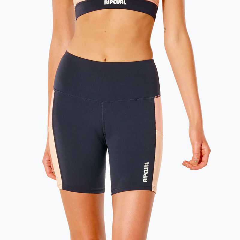 Damen Rip Curl Run Swim Surf Bike Badeshorts schwarz GWANS9 5