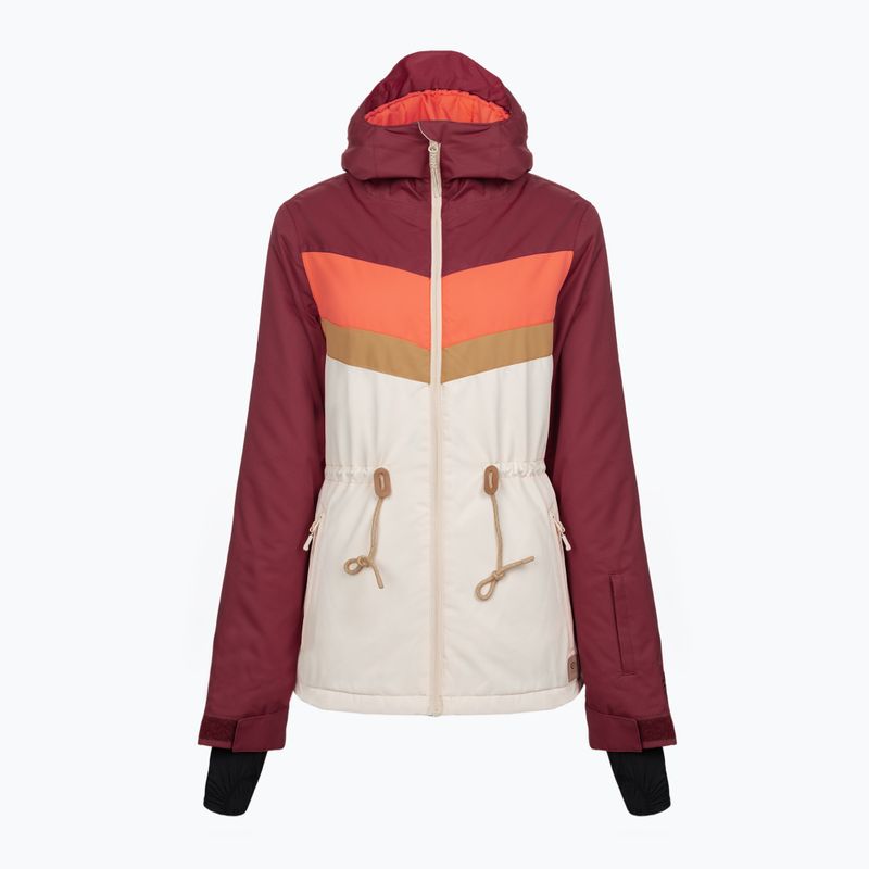 Snowboardjacke Damen Rip Curl Rider Betty beige-rot WOU 763