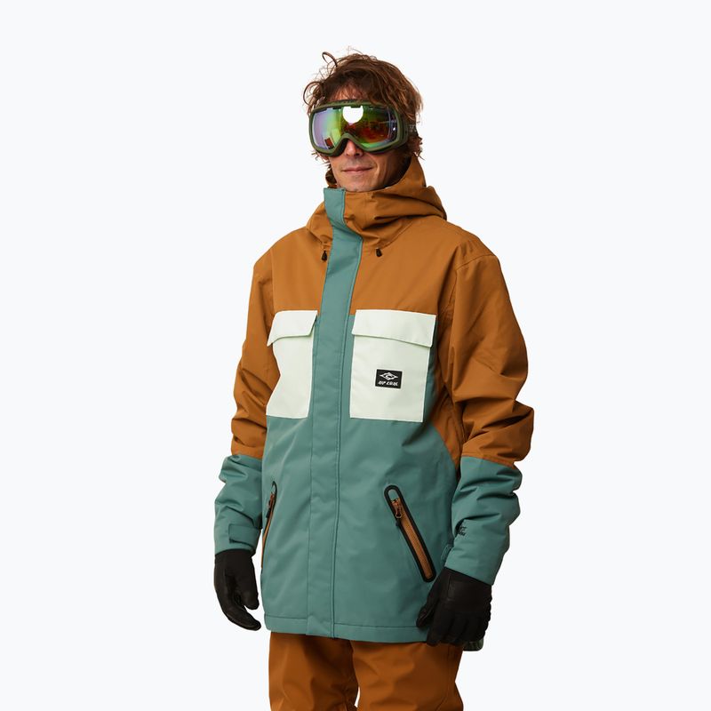 Snowboardjacke Herren Rip Curl Pinnacle grün-braun 4MOU 146 2