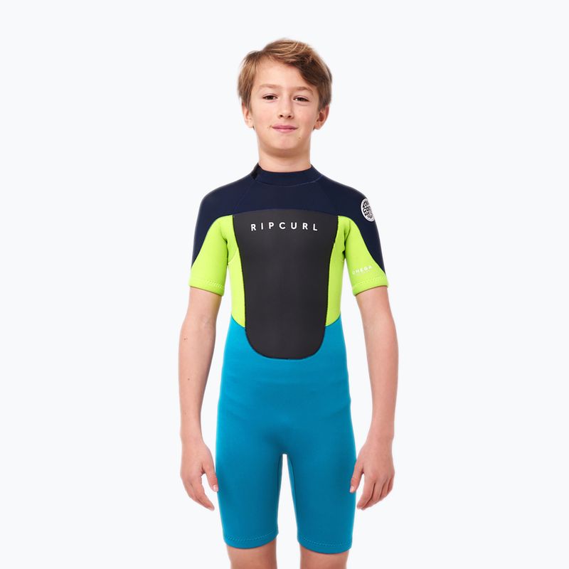 Neoprenanzug Kinder Rip Curl Omega B/Zip Spring 49 blau-dunkelblau 113BSP