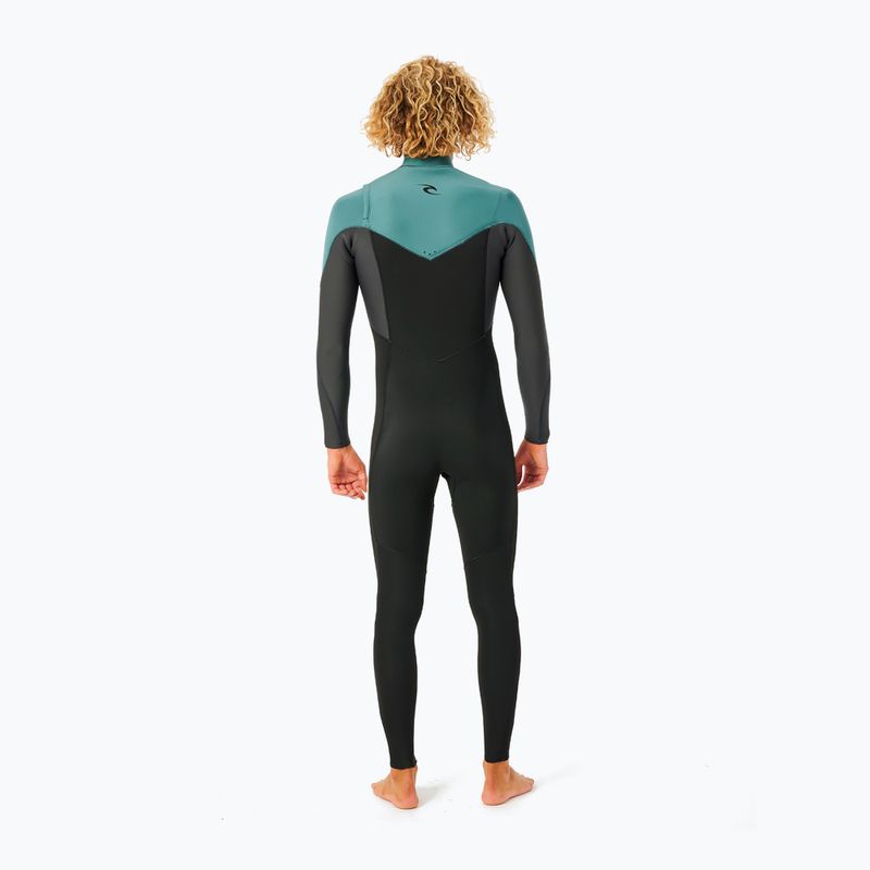 Neoprenanzug Herren Rip Curl D/Patrol Perf C/Zip 4/3 mm GB M 888 schwarz-grün 15NMFS 2