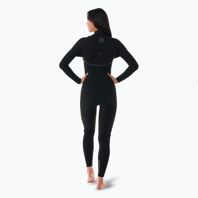 Rip Curl Ebomb 3/2 mm Zip Free Neoprenanzug für Damen schwarz 2